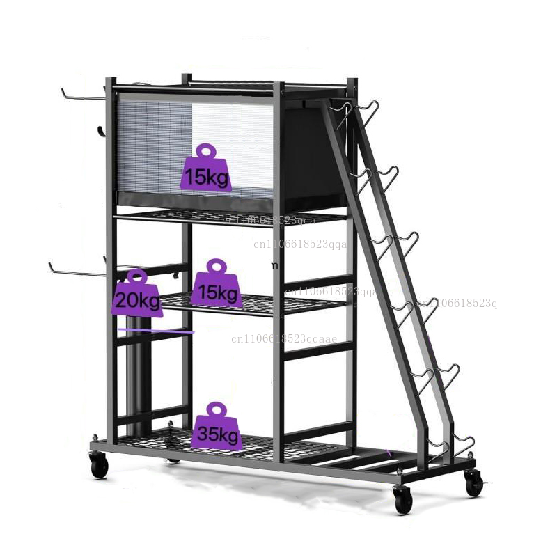 Sports Equipment Holder - Rak Penyimpanan Alat Fitness Rumahan untuk