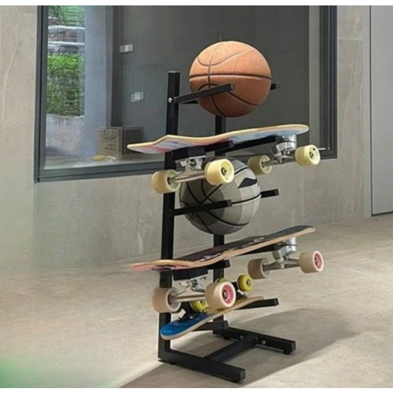 Sports Equipment Rack - Rak Peralatan Skateboard Desain Terpadu Untuk