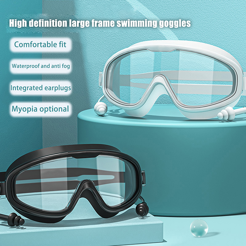 Swimming Goggles Anti Fog - Kacamata Renang Bingkai Besar 2025 Untuk