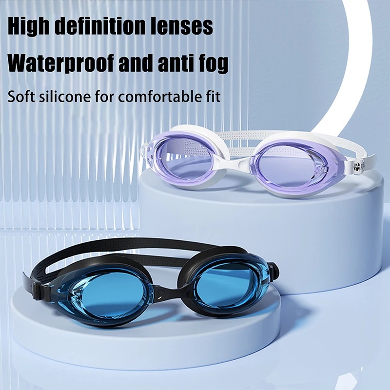 Swimming Goggles Anti Fog - Kacamata Renang Profesional untuk Dewasa Pria