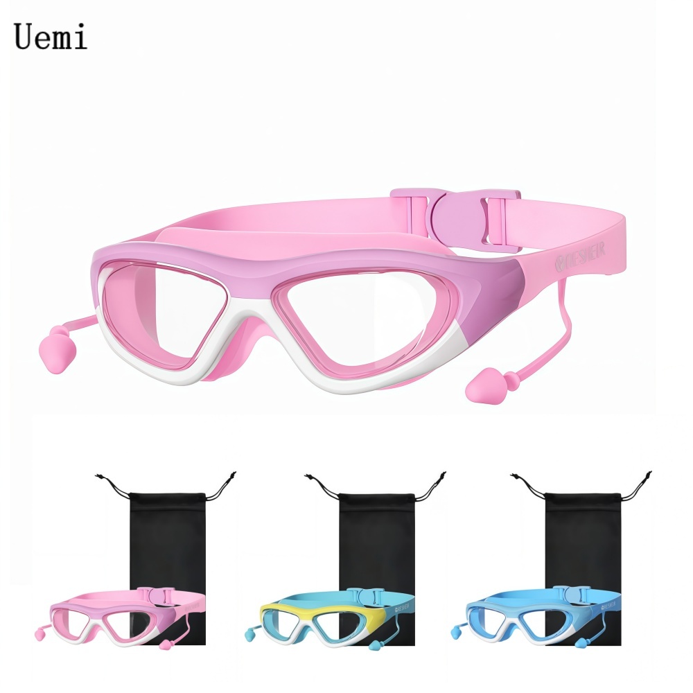 Swimming Goggles Anti Fog - Kacamata Renang Anak Anti-Kabut Bingkai Besar
