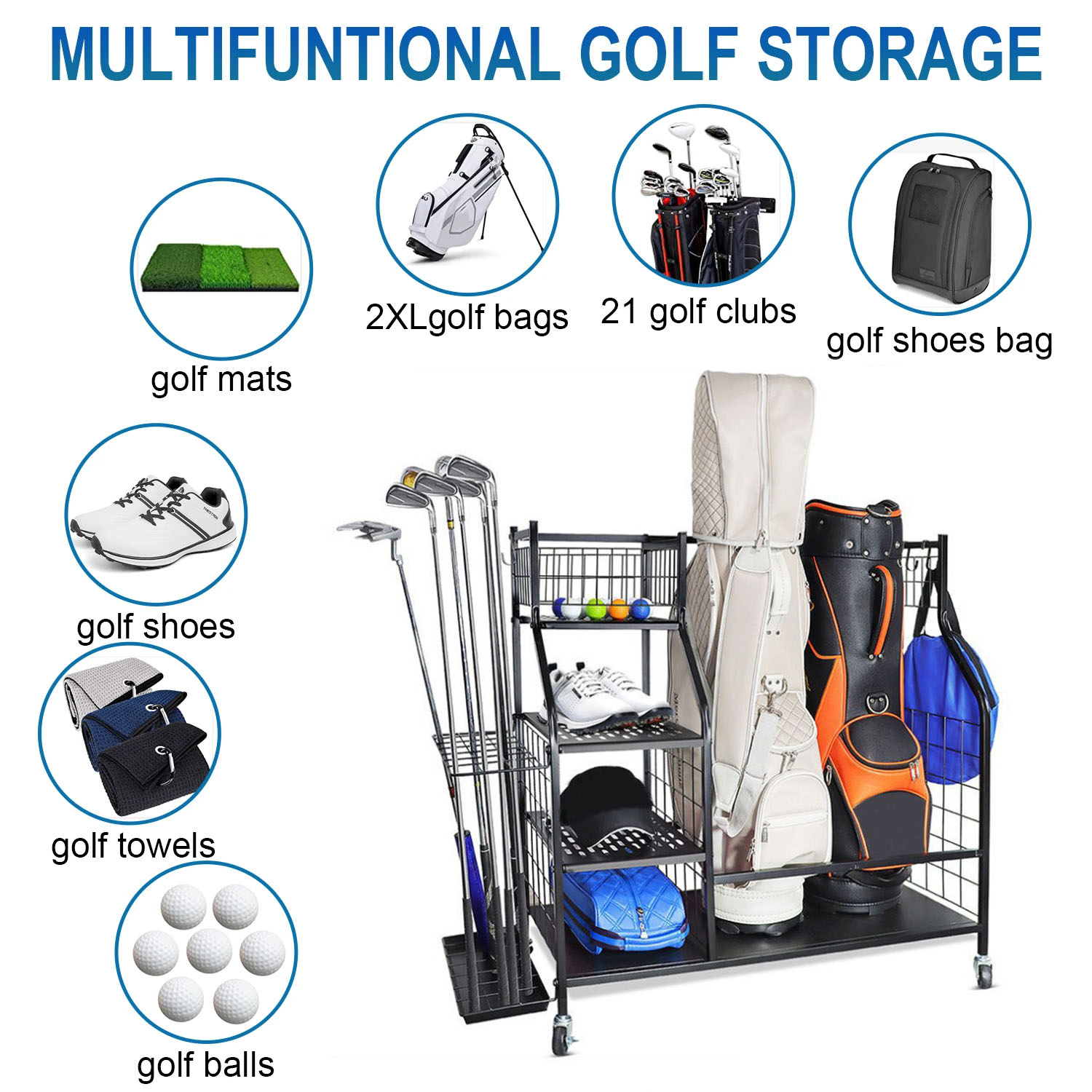 Rak Organizer Garasi Penyimpan - Sports Equipment Rack ulasan dan harga