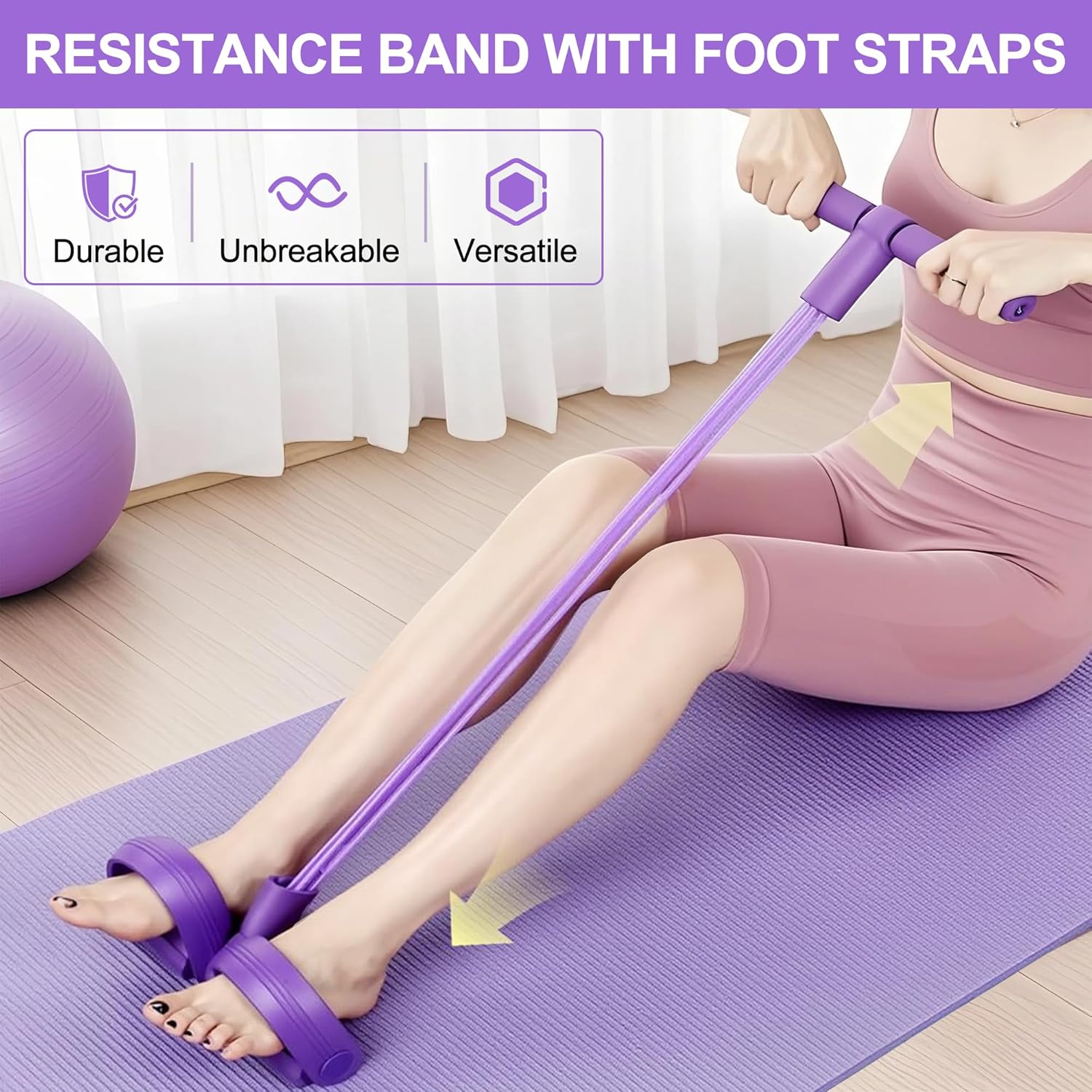 Pita Resistensi Pedal 4 Tabung - Sports Equipment Suppliers ulasan dan harga