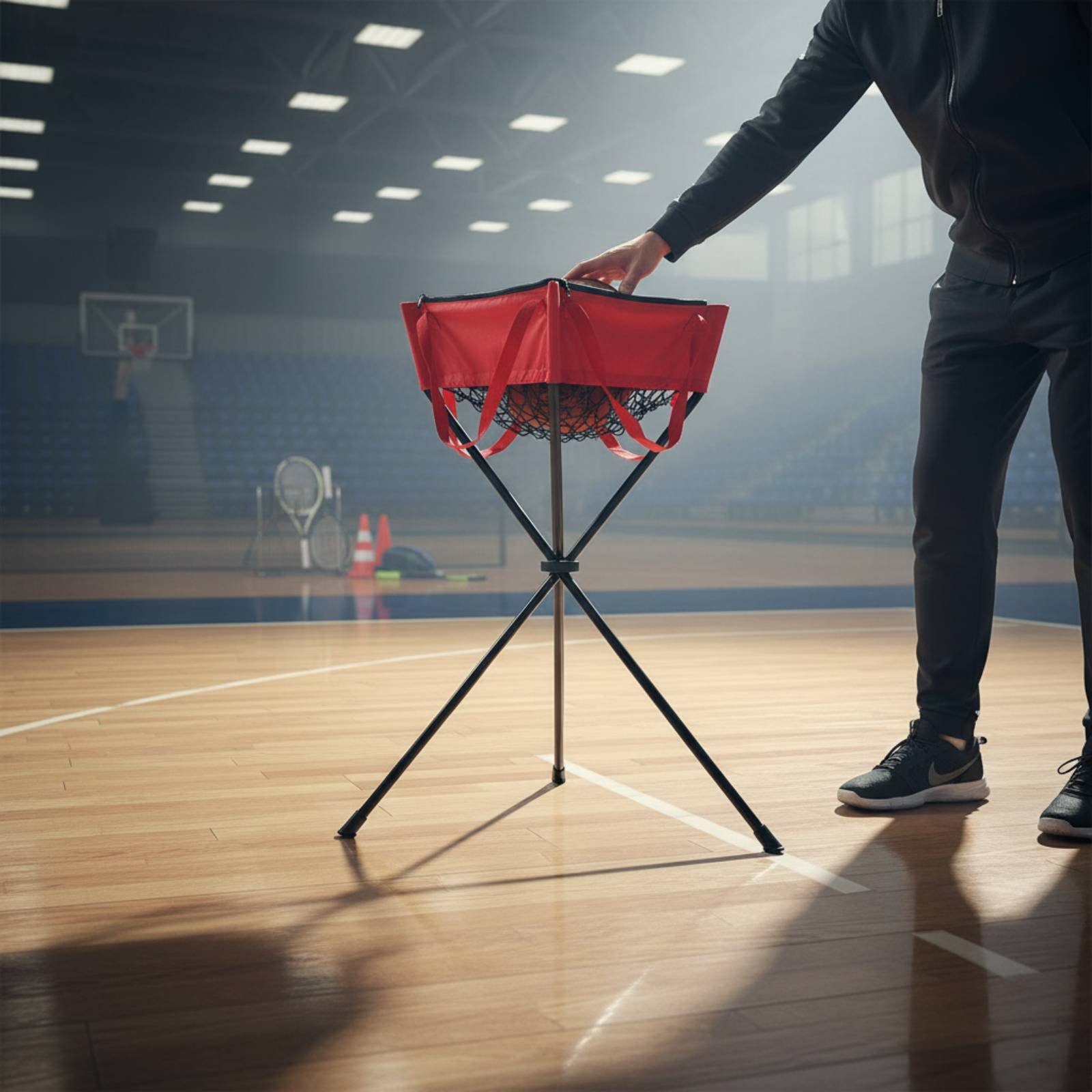 Tempat Bola Beritsleting Penut - Sports Equipment Holder ulasan dan harga