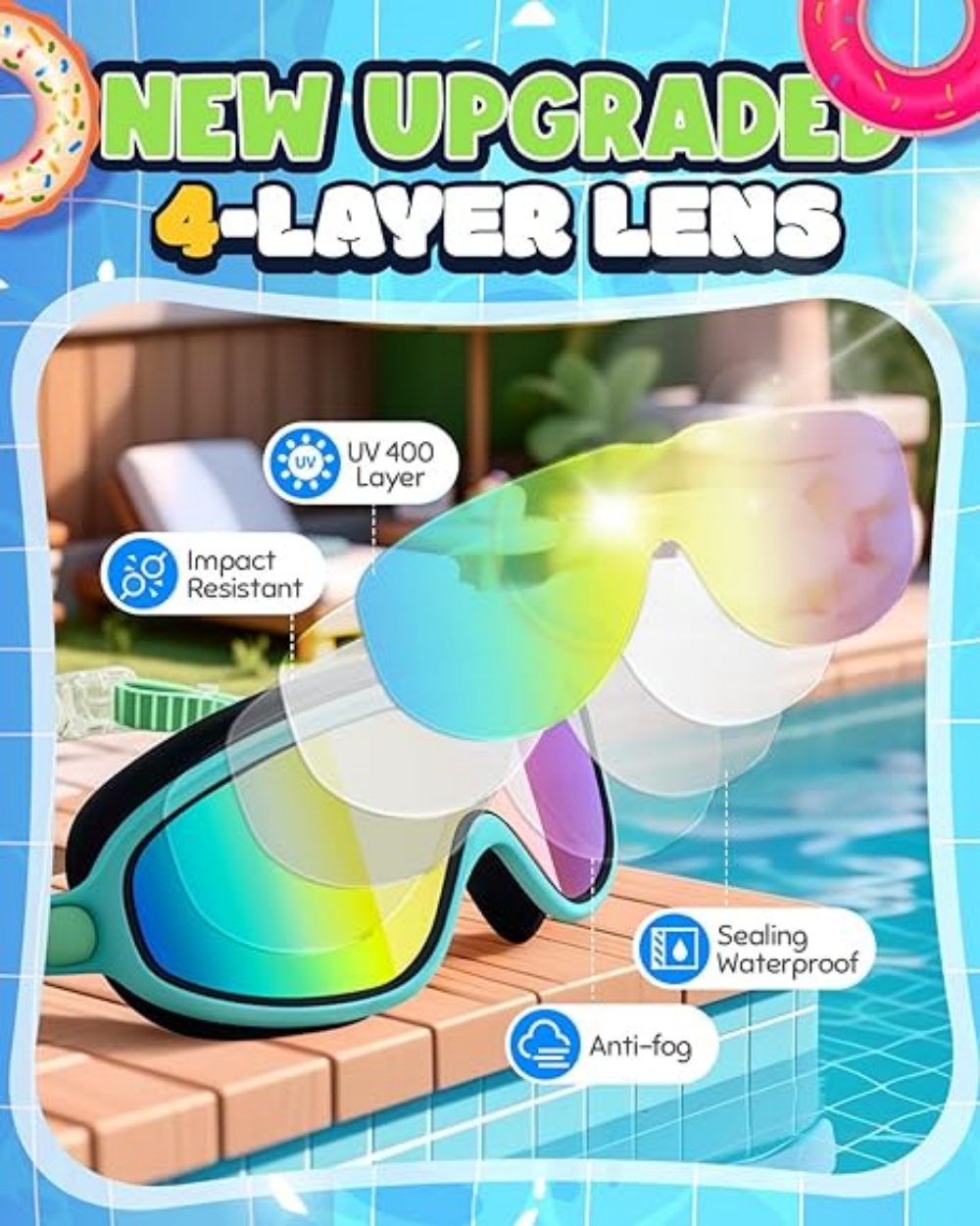 Kacamata Renang wim, Kacamata  - Swimming Goggles Anti Fog ulasan dan harga