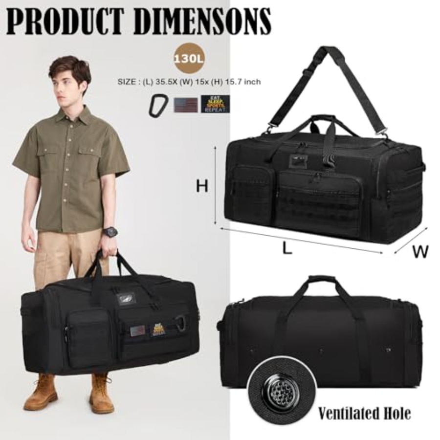 Tas Duffel Ekstra Besar 130L u - Xl Sports Equipment Bag ulasan dan harga